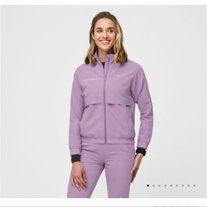 Figs Lavender Dew Sydney Scrub Jacket
